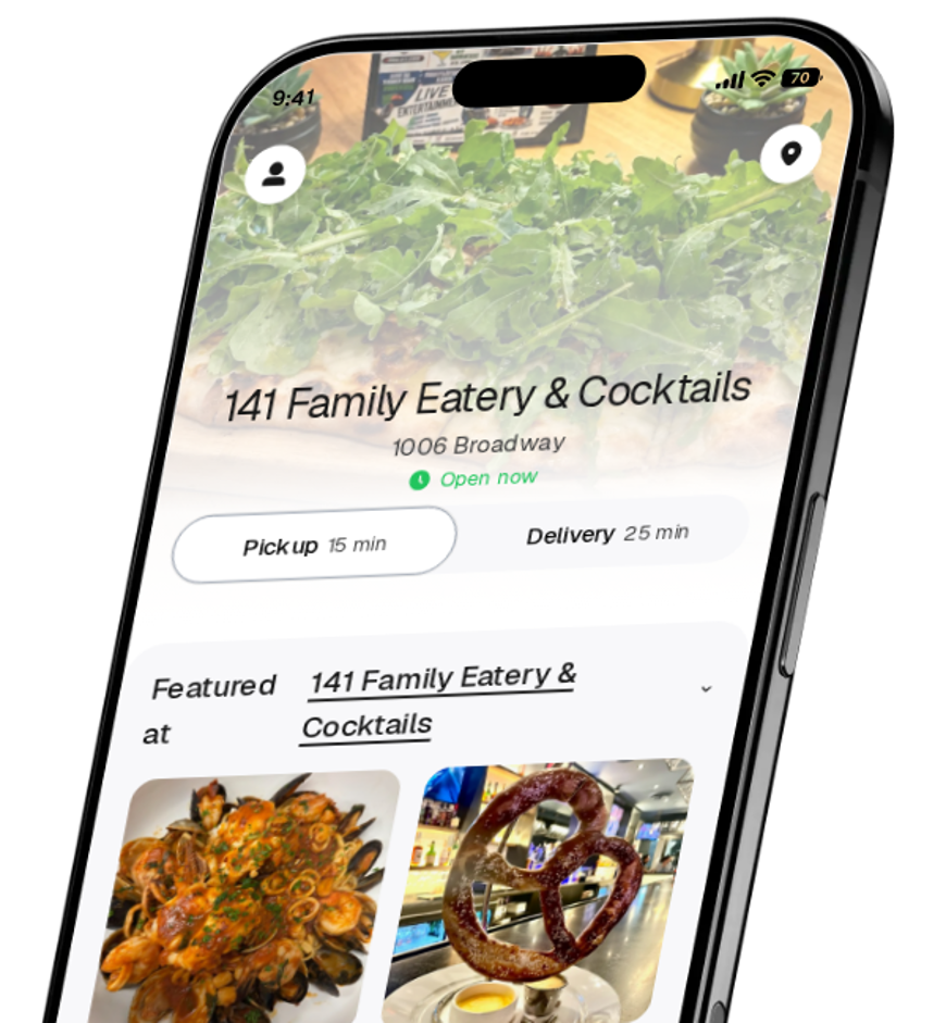 141 Family Eatery & Cocktails app preview