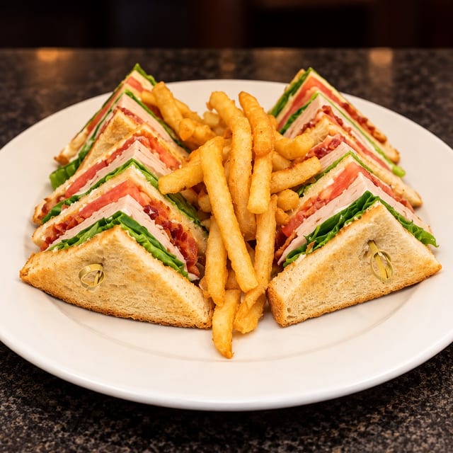 Turkey Club Sandwich.