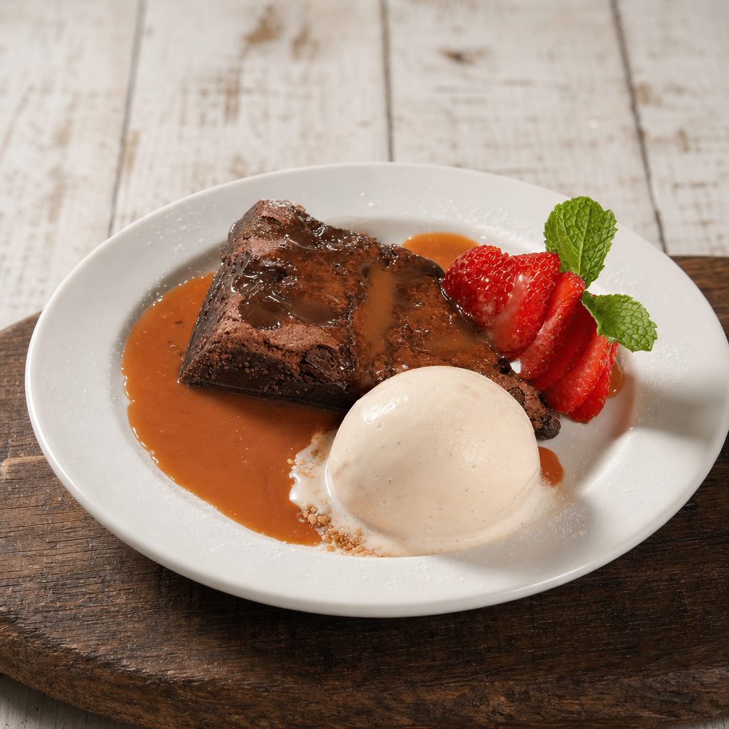 Fudge Brownie.
