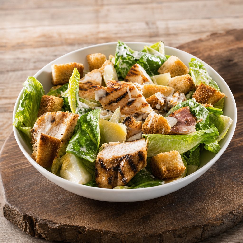 Tossed Caesar Salad.